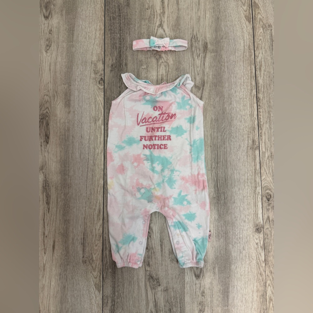 NBD Tie-Dye Jumpsuit with Headband